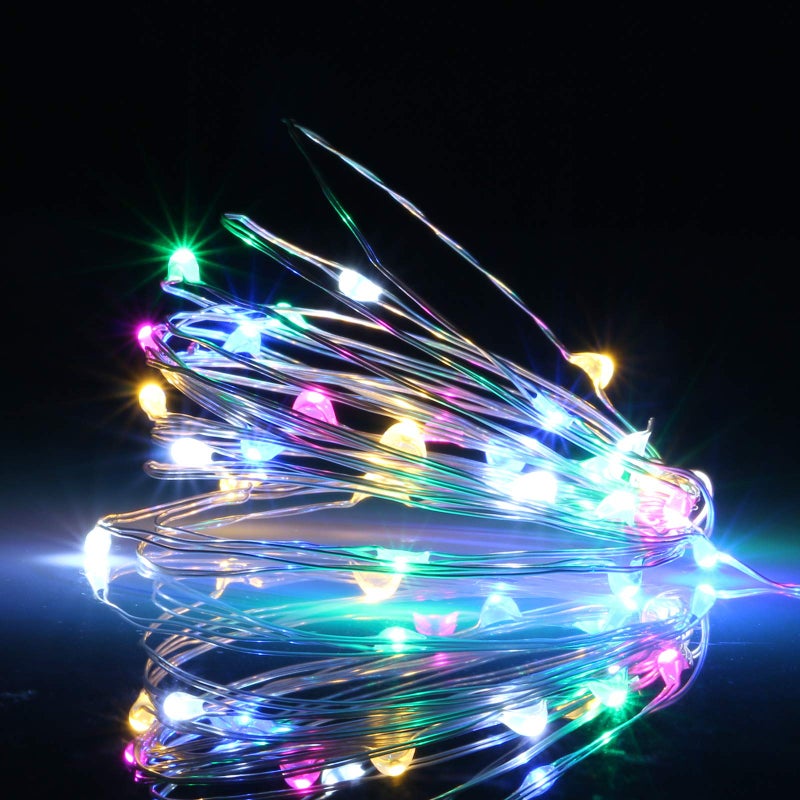 XINKAITE Waterproof LED String Lights - Fairy Starry Lights for Indoor & Outdoor DIY Decoration, Home Parties, Christmas Holiday (10FT/3Meters, Multicolor) - Image 3